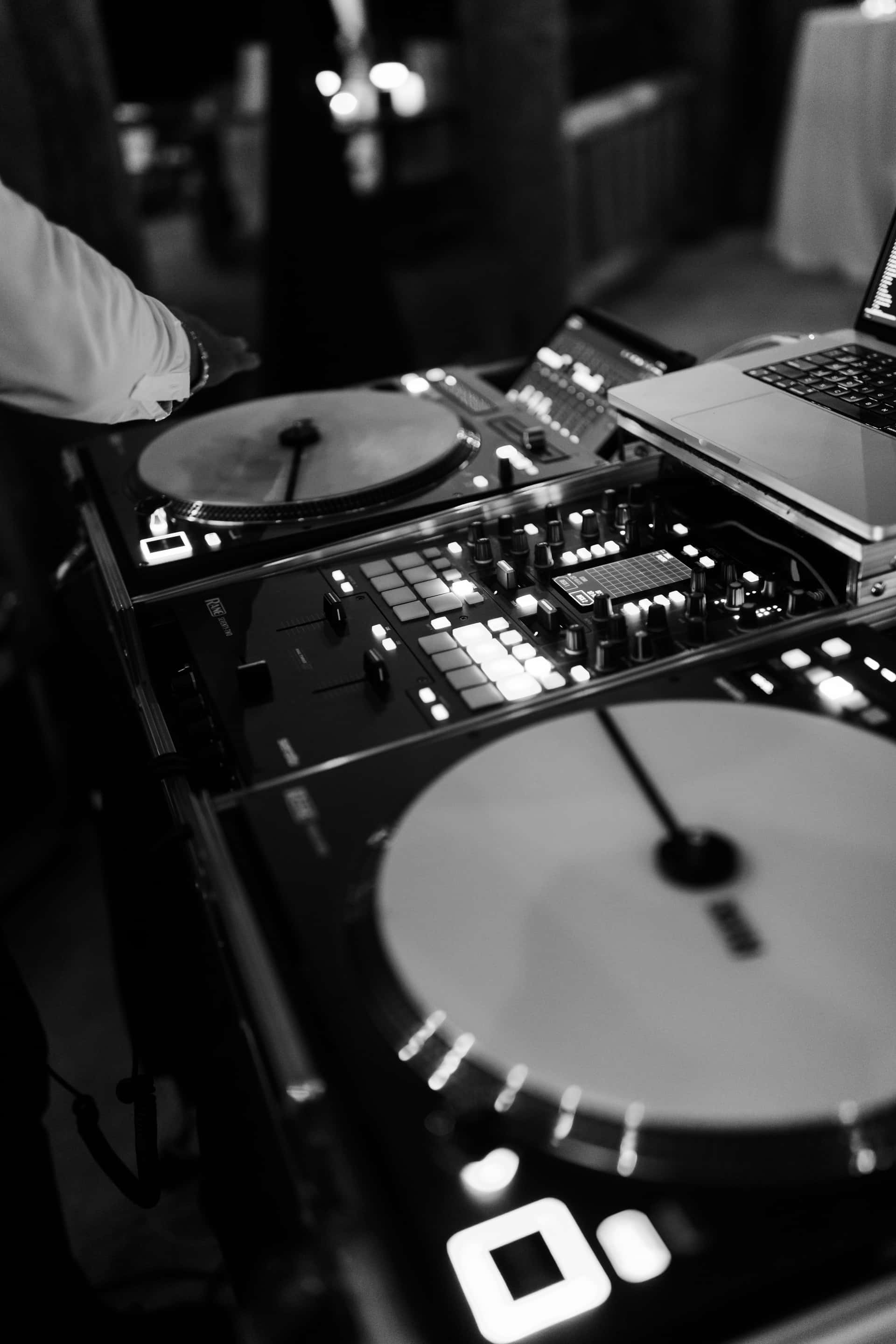 Turntables close-up